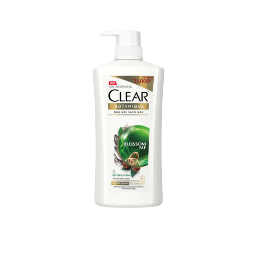Ảnh của [HSD: 24/1/25] Dầu gội Sạch Gàu Clear Botanique 3 hạt Siêu dưỡng 650g