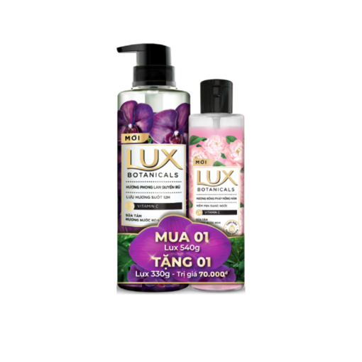 Ảnh của [Tặng Sữa tắm Hồng Pháp 330g] Sữa tắm Lux Phong lan Quyến rũ 540g