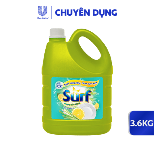 Ảnh của Nước rửa chén SURF Hương Chanh Sả can 3.5kg