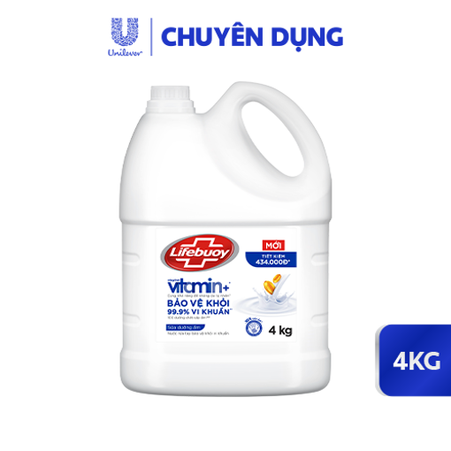 Ảnh của Nước Rửa Tay Lifebuoy Vitamin Sữa Dưỡng Ẩm Can 4kg