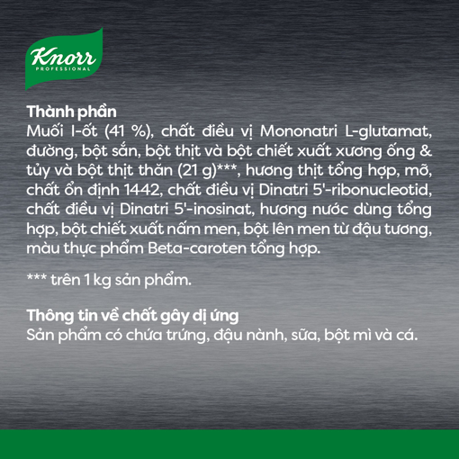 Ảnh của Hạt nêm Từ Thịt Knorr 5kg