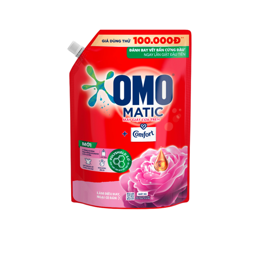 Picture of Nước giặt OMO Comfort Hoa Hồng Ecuador Cửa trên 1.8kg