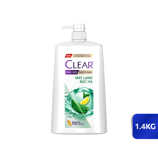 Ảnh của Dầu Gội Clear Mát Lạnh Bạc Hà 1.4KG