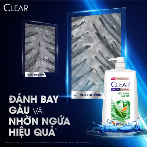 Ảnh của Dầu Gội Clear Mát Lạnh Bạc Hà 1.4KG