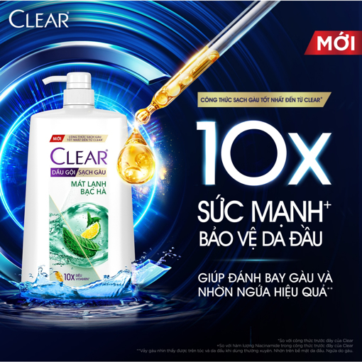 Ảnh của Dầu Gội Clear Mát Lạnh Bạc Hà 1.4KG