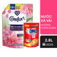 Ảnh của [Tặng OMO 350g] Nước xả vải Comfort Lưu hương sâu hương Vườn xuân 2.8l