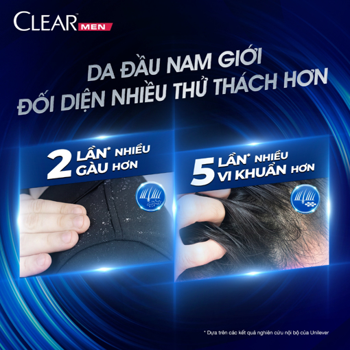 Ảnh của Dầu Gội Clear Men Mềm Sạch Sâu 900G