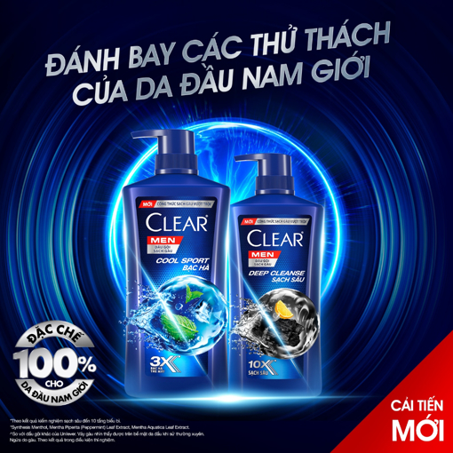 Ảnh của Dầu Gội Clear Men Mềm Sạch Sâu 900G
