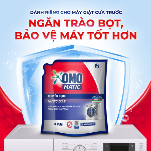 Ảnh của Nước Giặt Omo Chuyên Dụng Cửa Trước Túi 4Kg