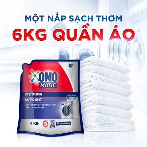 Ảnh của Nước Giặt Omo Chuyên Dụng Cửa Trước Túi 4Kg