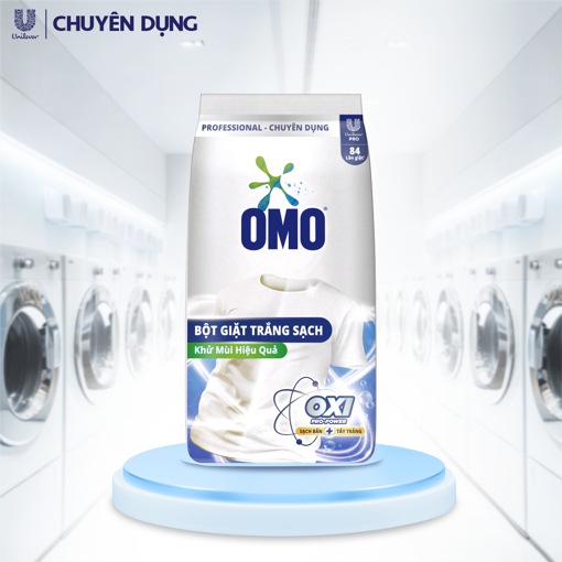 Ảnh của Bột Giặt Omo Trắng Sạch Chuyên Dụng 5.5Kg