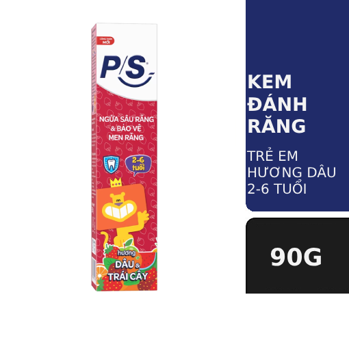 Ảnh của Kem đánh răng trẻ em P/S 2-6 tuổi hương Dâu 90g