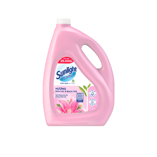 Ảnh của Nước lau sàn Sunlight Tinh đầu thảo mộc hoa Lily & Bạch trà can 3.6kg
