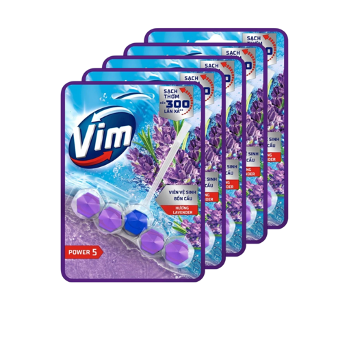 Ảnh của Combo 5 Vỉ viên treo bồn cầu Vim Lavender 50g
