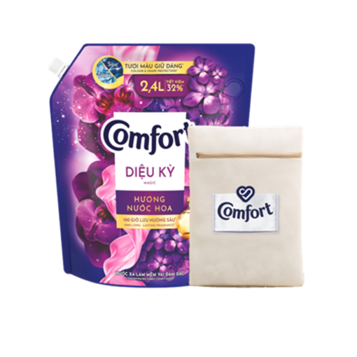 Ảnh của [Tặng Túi giặt] Nước xả vải Comfort Thiên nhiên Diệu Kỳ 2.4l