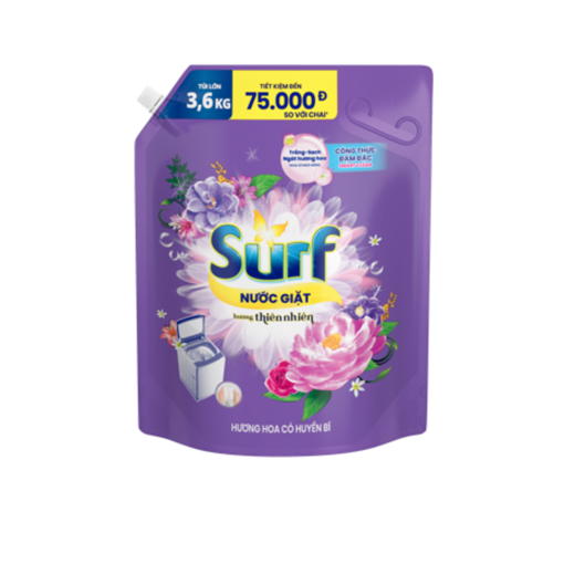 Ảnh của Nước giặt Surf hương Hoa Cỏ Huyền Bí 3.6kg