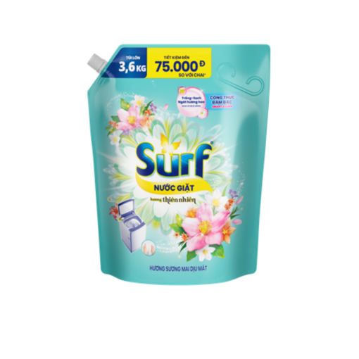Ảnh của Nước giặt Surf hương Sương Mai Dịu Mát 3.6kg