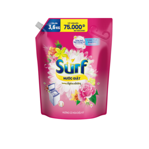Ảnh của Nước giặt Surf hương Cỏ Hoa Diệu Kì 3.6kg