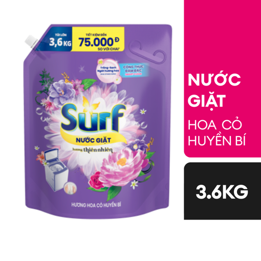 Ảnh của Nước giặt Surf hương Hoa Cỏ Huyền Bí 3.6kg