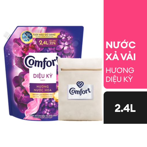 Ảnh của [Tặng Túi giặt] Nước xả vải Comfort Thiên nhiên Diệu Kỳ 2.4l