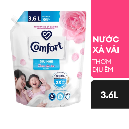 Ảnh của Nước xả vải Comfort Dịu nhẹ Thơm dịu êm 3.6l