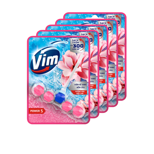 Ảnh của Combo 5 Vỉ viên treo bồn cầu Vim hương Hoa Mộc Lan 50g