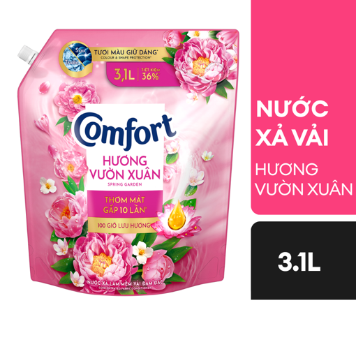 Ảnh của Nước xả vải Comfort Lưu hương sâu hương Vườn Xuân 3.1l