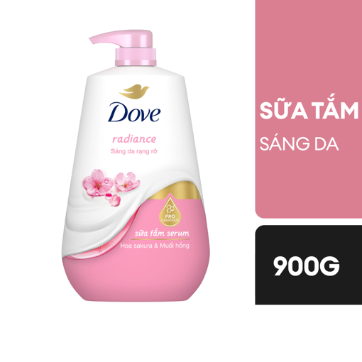 Ảnh của Sữa tắm Dove Serum hương Hoa Muối hồng Sáng da rạng rỡ 900g