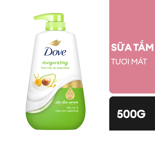 Ảnh của Sữa tắm Dove Serum Dầu bơ & Hoa cúc Calendula Tươi mát 500g