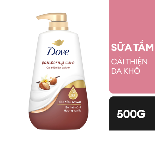 Ảnh của Sữa tắm Dove Bơ hạt mỡ & Vanilla Cải thiện da khô 500g