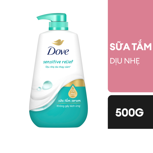 Ảnh của Sữu tắm Serum Dove Pro-Ceramide Sensitive Relief Dịu nhẹ da nhạy cảm 500g