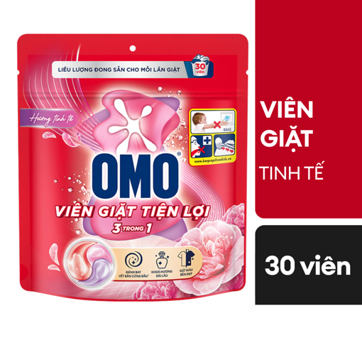 Ảnh của Viên giặt OMO 3 trong 1 hương Tinh Tế 315g