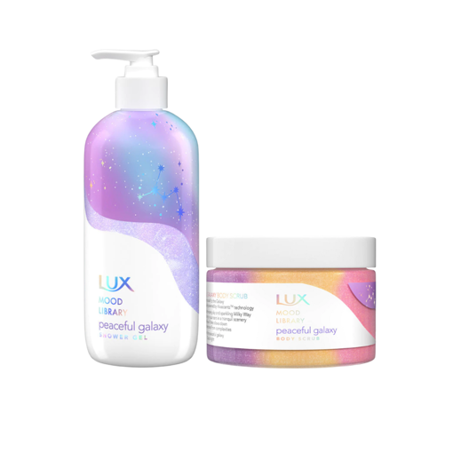 Ảnh của Combo Sữa tắm và Tẩy da chết LUX Mood Library Peaceful Galaxy