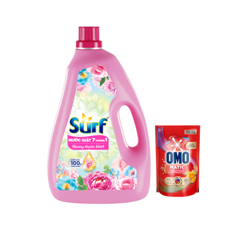 Ảnh của [Tặng OMO] Nước giặt Surf 7 trong 1 hương Thuần khiết can 3.6kg