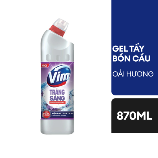 Ảnh của Gel tẩy bồn cầu Vim Trắng sáng hương Oải Hương 870ml