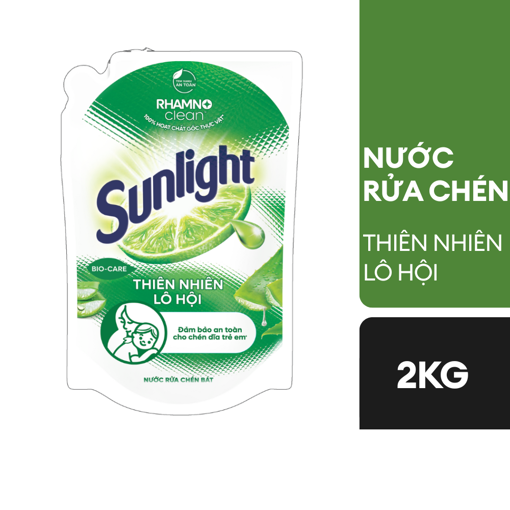 Ảnh của Nước rửa chén Sunlight Thiên nhiên Lô hội túi 2kg