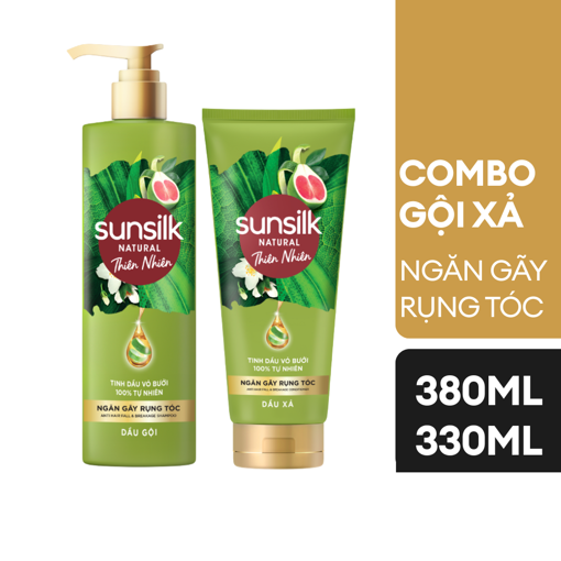 Ảnh của Combo Gội xả Sunsilk Thiên nhiên Ngăn gãy rụng tóc 380ml + 330ml