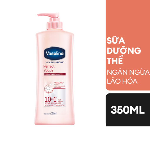 Ảnh của Sữa dưỡng thể Vaseline Trắng da Ngăn ngừa lão hóa 10 Lợi ích 350ml
