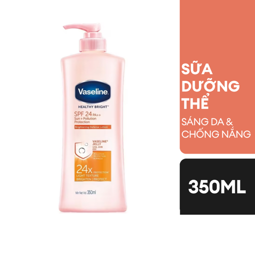 Ảnh của Sữa dưỡng thể Vaseline Sáng da Chống nắng Spf24pa++ Pro 350ml