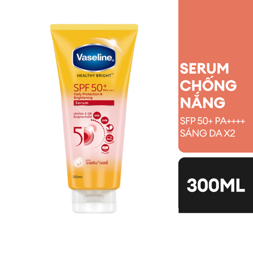Ảnh của Serum chống nắng Vaseline Dưỡng da nâng tông 50X SPF50+ 300ml