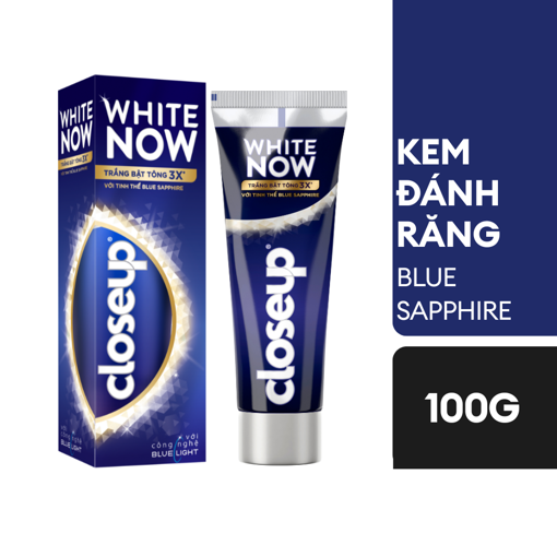 Ảnh của Closeup White Now Trắng Bật Tông 3X Blue Sapphire 100g