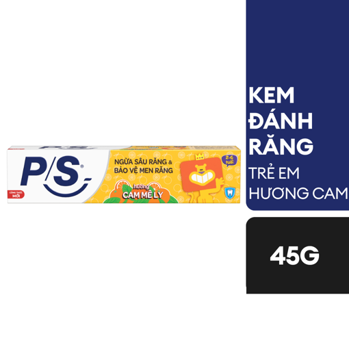 Ảnh của Kem đánh răng trẻ em P/S hương Cam 45g