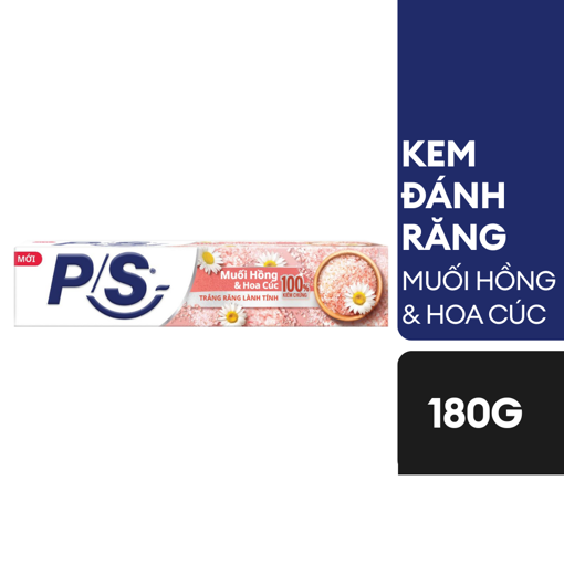 Ảnh của Kem đánh răng P/S Muối hồng & Hoa cúc 180g
