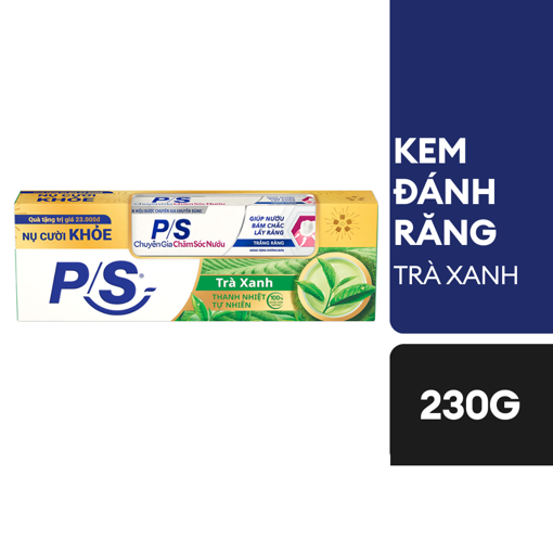 Ảnh của Kem đánh răng P/S Trà Xanh 230g + KDR Chuyên gia 30g