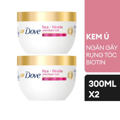 Ảnh của Combo 2 Kem ủ Dove Ngăn gãy rụng tóc Biotin 300ml