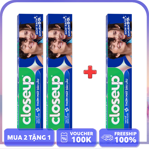 Ảnh của [MUA 2 TẶNG 1] Closeup Tinh Thể Băng Tuyết Thơm Mát 230g