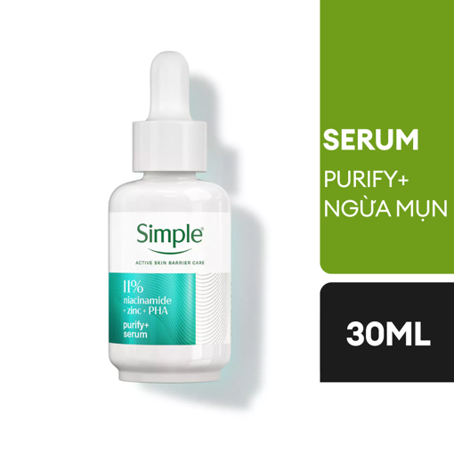 Ảnh của Tinh chất ngừa mụn Simple 11% NIA + ZINC + PHA 30ml