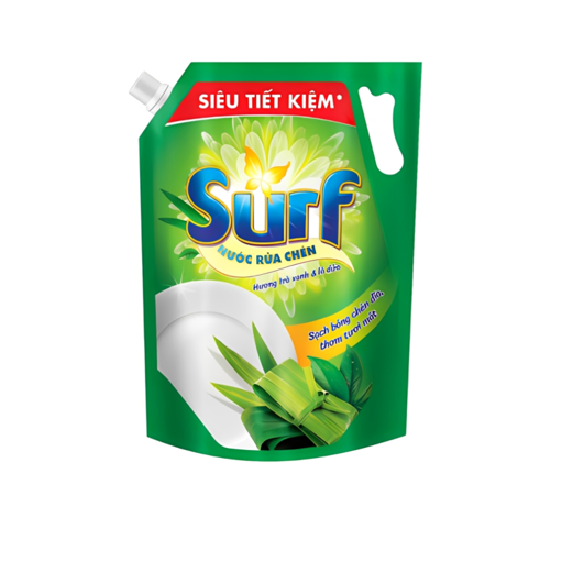 Ảnh của Nước rửa chén Surf hương Trà xanh & Lá dứa túi 3.2kg