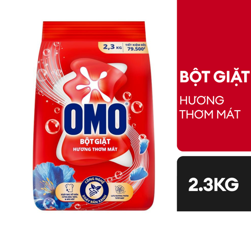 Picture of Bột giặt OMO Đỏ hương Thơm Mát 2.3kg