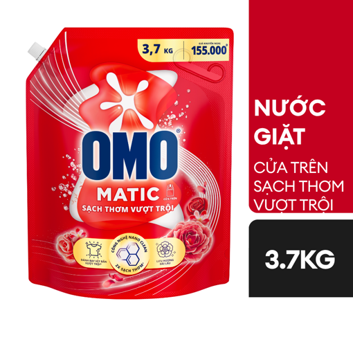 Picture of Nước giặt OMO Matic Cửa trên Sạch Thơm Vượt Trội 3.7kg